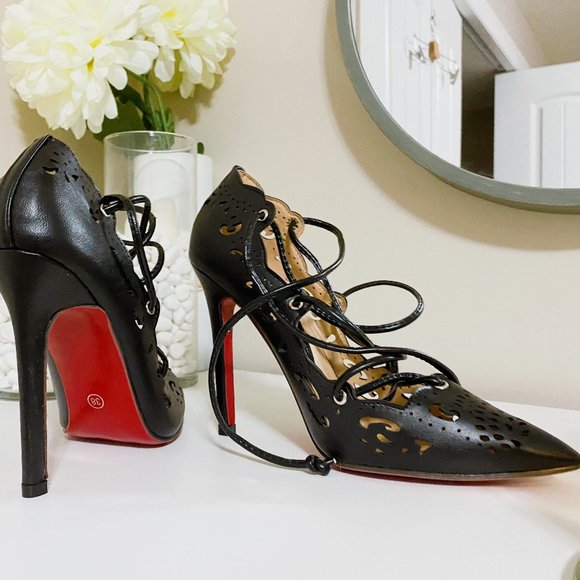 Lace Up Stilettos - Picture 1 of 2